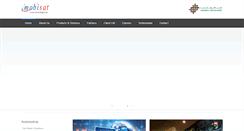 Desktop Screenshot of mobisat.ae